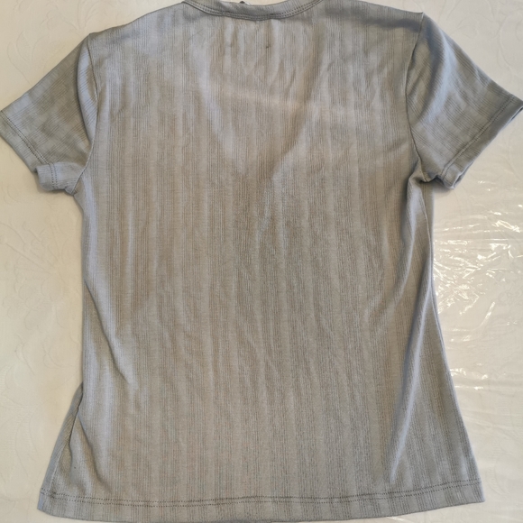 All In Favor Gray Ribbed T-shirt Size Xs - Picture 3 of 5